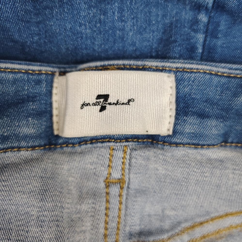 7 For All Mankind UHR Taylorless Skinny Boot Jeans Size 27 $148 - Picture 6 of 9